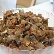Fast eggplant salad