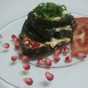 Eggplant with cheese