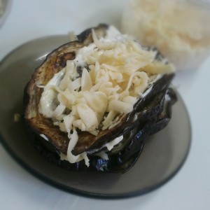 Eggplant with cheese