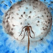 Make a wish. Art Print of Original Watercolor Painting.
