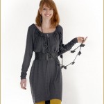 Little grey dress with long sleeves