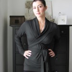 Womens Sweatshirt - Wrap Top - Chic Sweatshirt