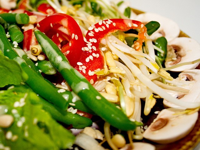 Diet meal for busy girl