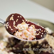 Balsamic beetroot with Roquefort and Sesame