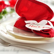 Valentine’s Day table decor DIY