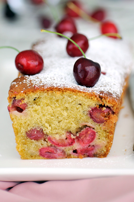 Cherry and amaretto cake 2