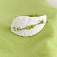 Napkin rings with polymer clay lace texture – set of 4