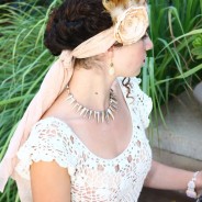 Vintage Inspired Handmade Hair Accessory Flower
