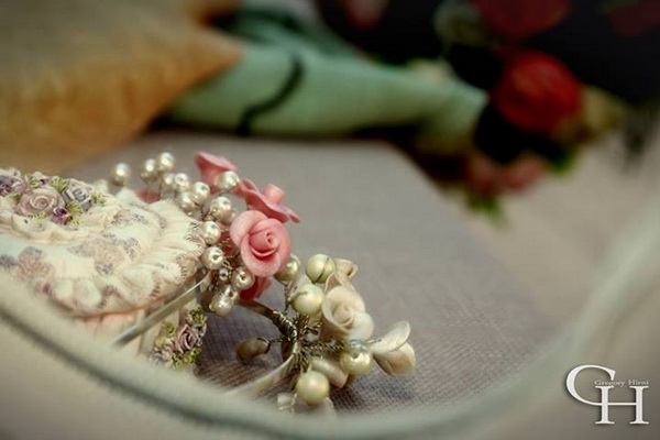 Pearls roses bridal prom girl headbans 20s style 331720329