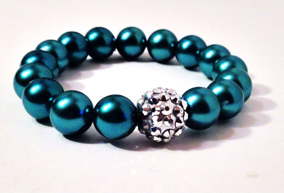 handmade glass pearls bracelet 2