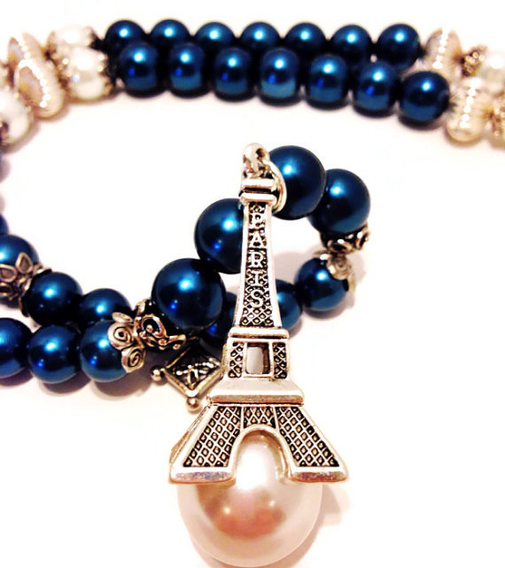 handmade glass pearls necklace