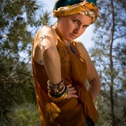 Mexican passion, Handpainted silk and Welcome summer photoshooting