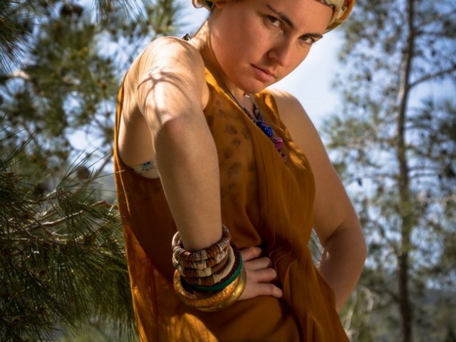 Mexican passion, Handpainted silk and Welcome summer photoshooting