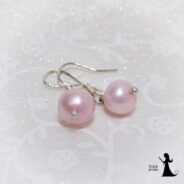 Single pearl earrings
