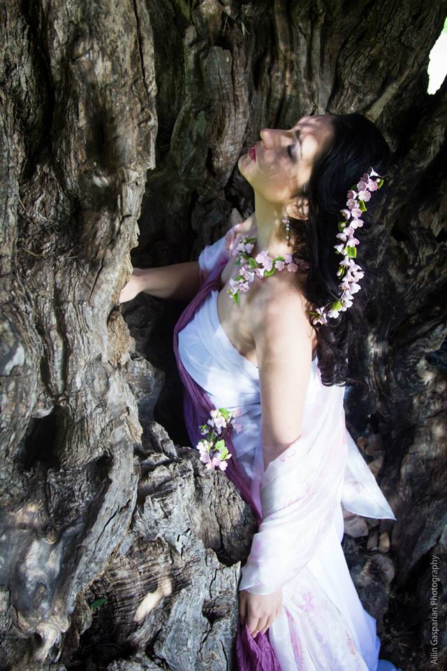 Hand painted silk Flower Women 20