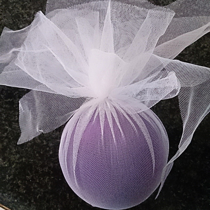 Christmas decorations DIY lilac balls