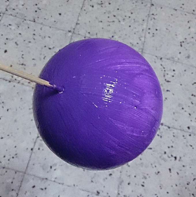 Christmas decorations DIY lilac balls